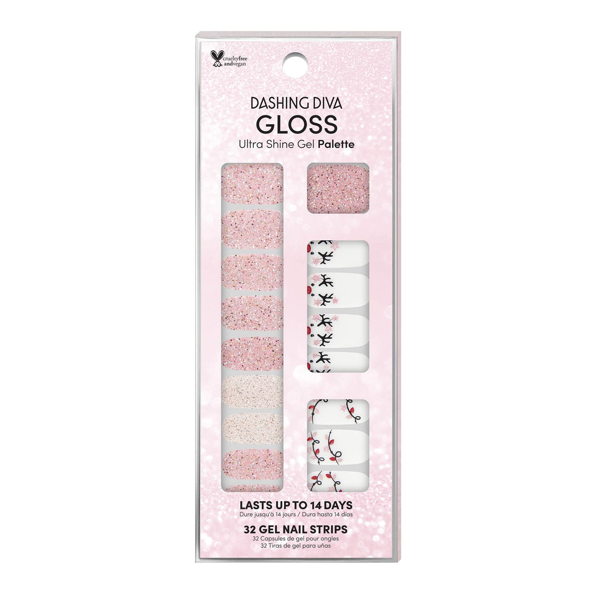 Dashing Diva Gloss Light Show wraps deliver a long-lasting gel look with no dry time.