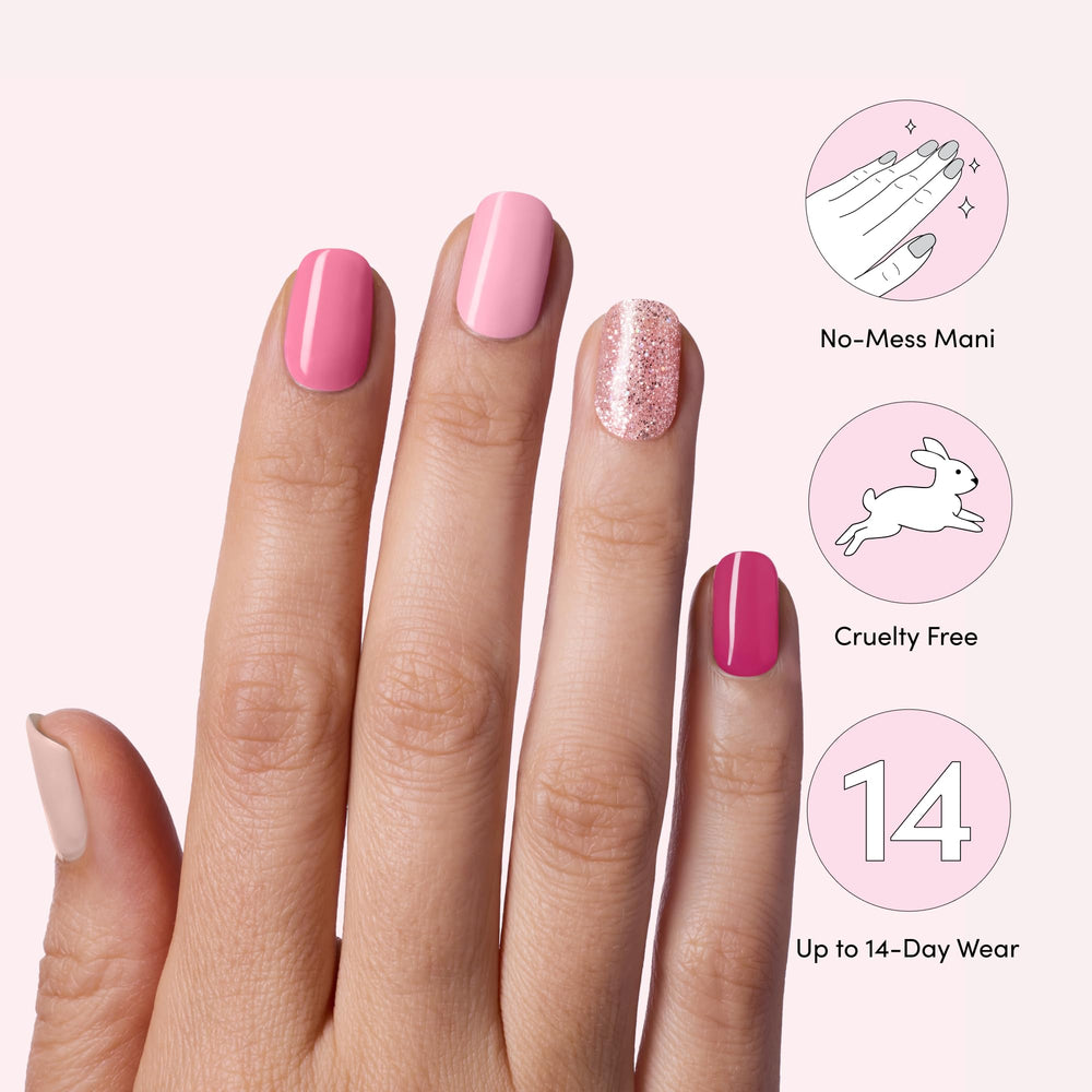 Dashing Diva Gloss prep-process: clean, oil-free nails improve wear and shine.