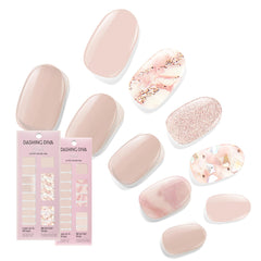 Dashing Diva Gloss Crystal Clear Set with high-shine gel look for quick salon-like nails