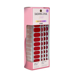Dashing Diva Gloss Nail Strips kit front view showing glossy color ready to apply