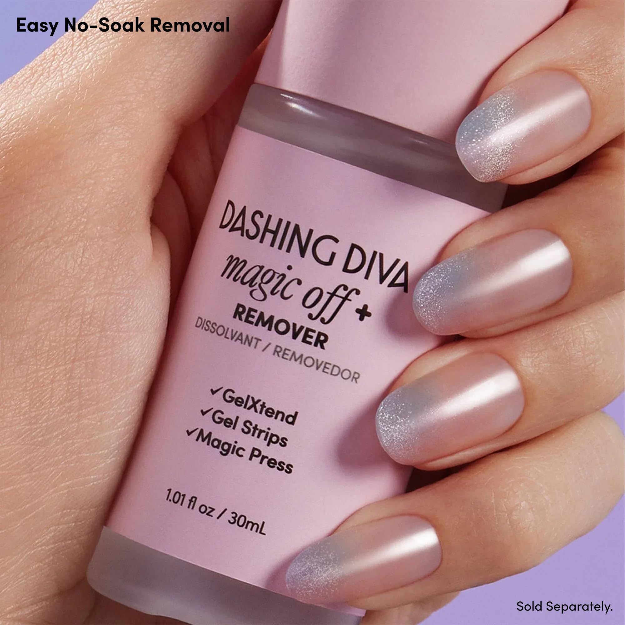 Dashing Diva Magic Off removal promotes gentle, non-damaging take-off