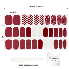 Dashing Diva Peppermint Marvel strips enable quick, chip-resistant gel nails.