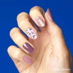 Dashing Diva Wildflower nail strip reveals floral design with long-lasting shine.
