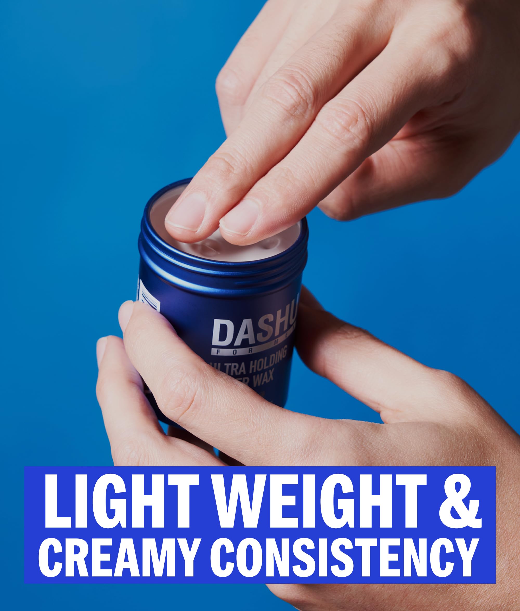 DASHU Strong Hold Wax finish highlights defined texture and lasting shape.
