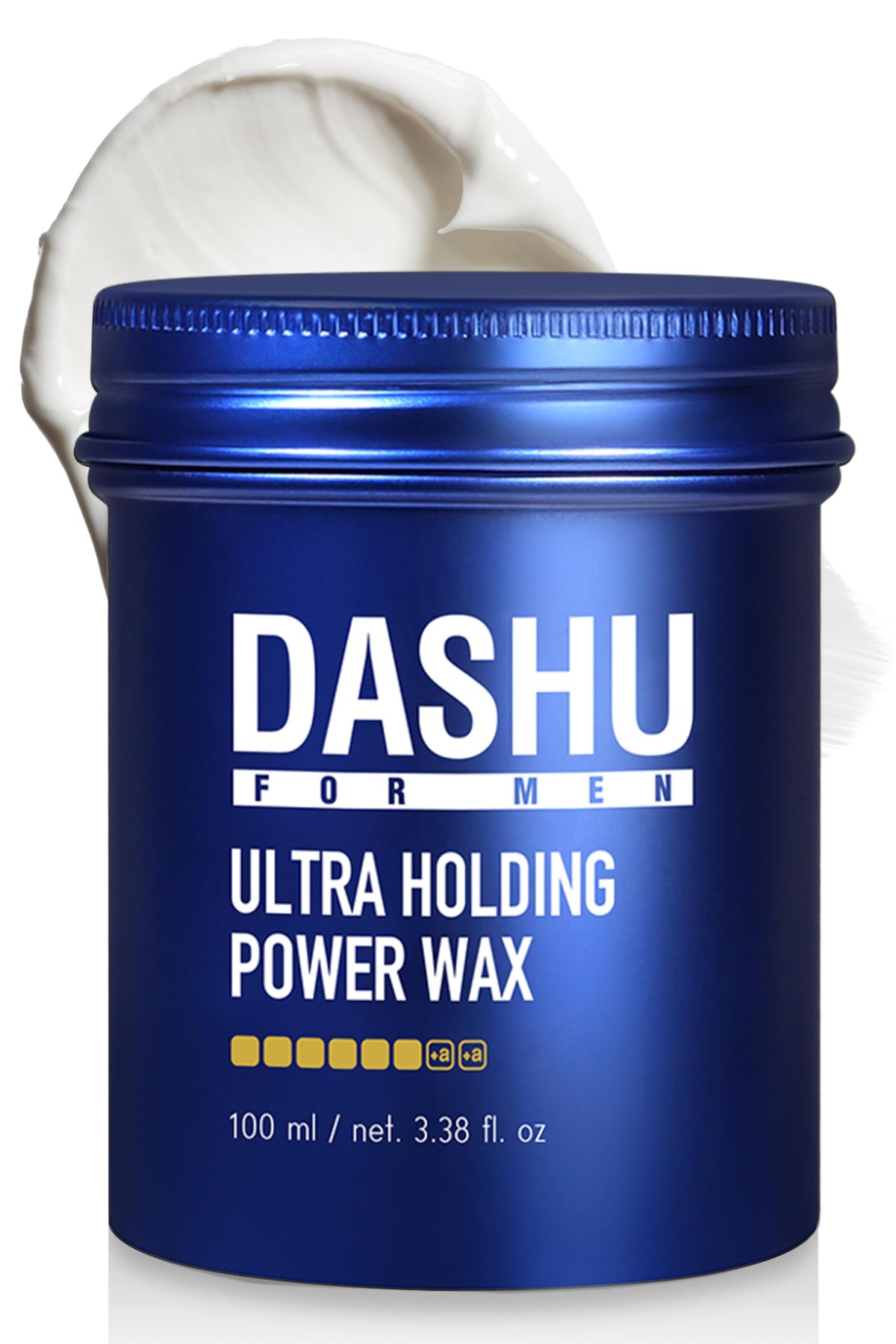 DASHU Ultra Holding Wax bottle shows long-lasting hold for defined hairstyles.