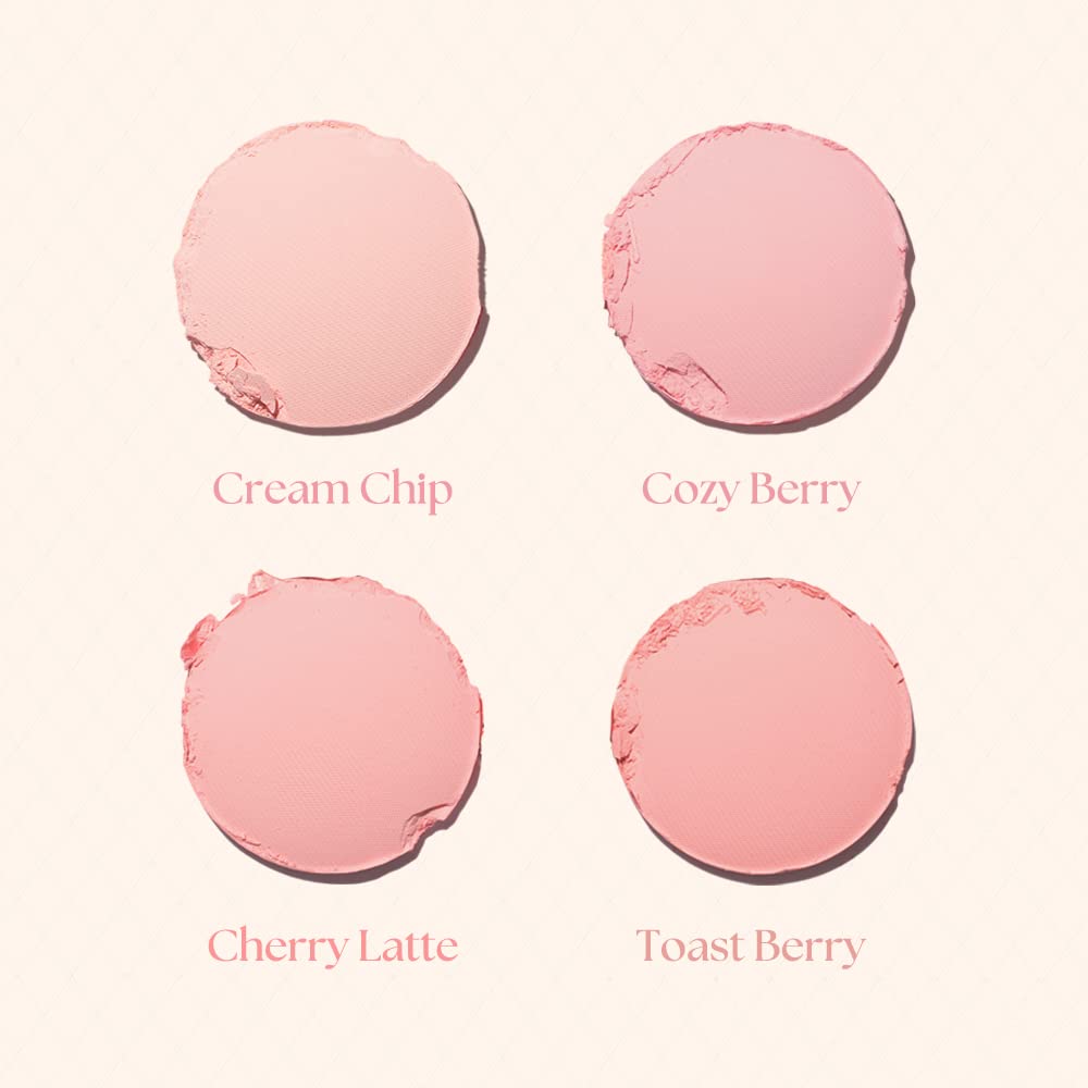 Dasique Blending Mood Cheek Candy Berry swatch sheet shows four shades for customizable color.