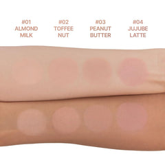 Dasique Blending Mood Cheek texture demonstrates blendable formula for smooth cheeks.
