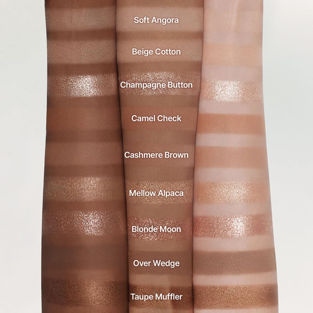 dasique Shadow Palette #15 Beige Knit shimmer finish catching light