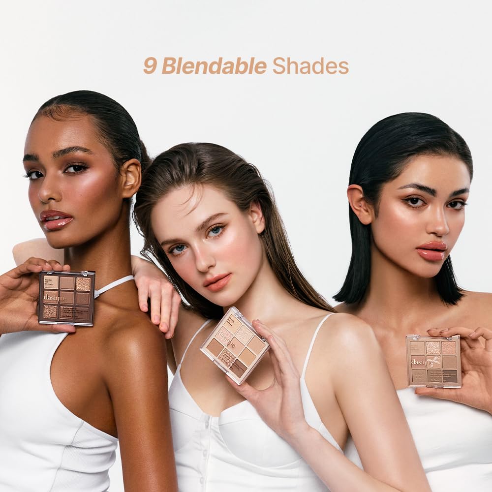 dasique Shadow Palette #15 Beige Knit swatches on skin showing pigmentation and pearly toppers