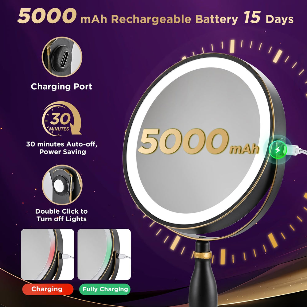 DASLAVA 30x magnifying mirror gift-ready packaging signals premium gifting appeal
