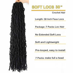 Datuoda butterfly locs 30inch natural look on model