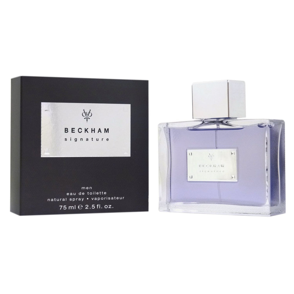 Beckham Signature spray shows easy application for romantic evenings and lasting scent.