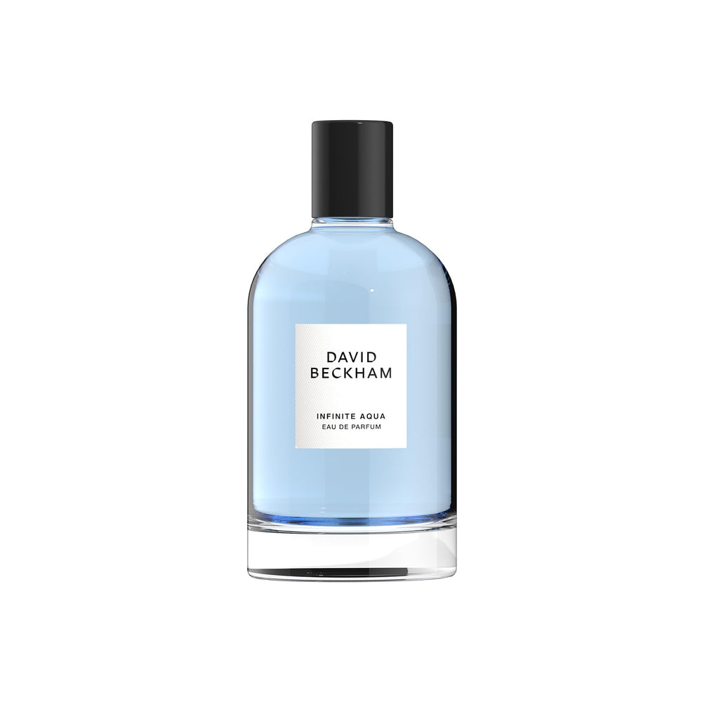 David Beckham Infinite Aqua bottle front view showing refreshing citrus for daily wear
