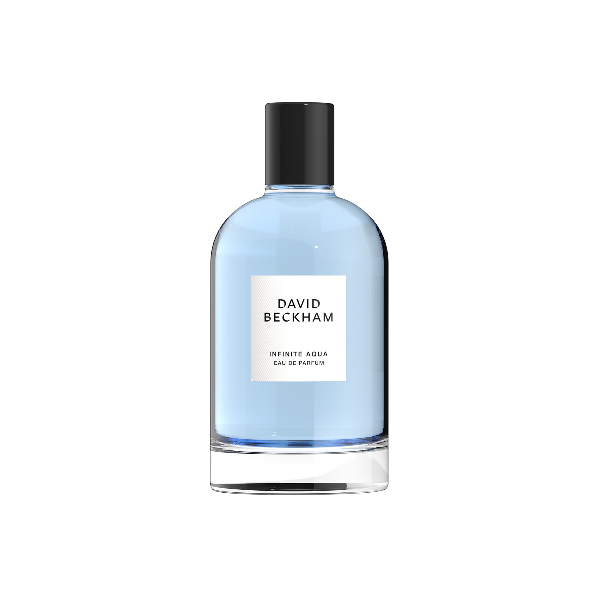 David Beckham Infinite Aqua bottle front view highlighting a refreshing citrus scent for daily wear