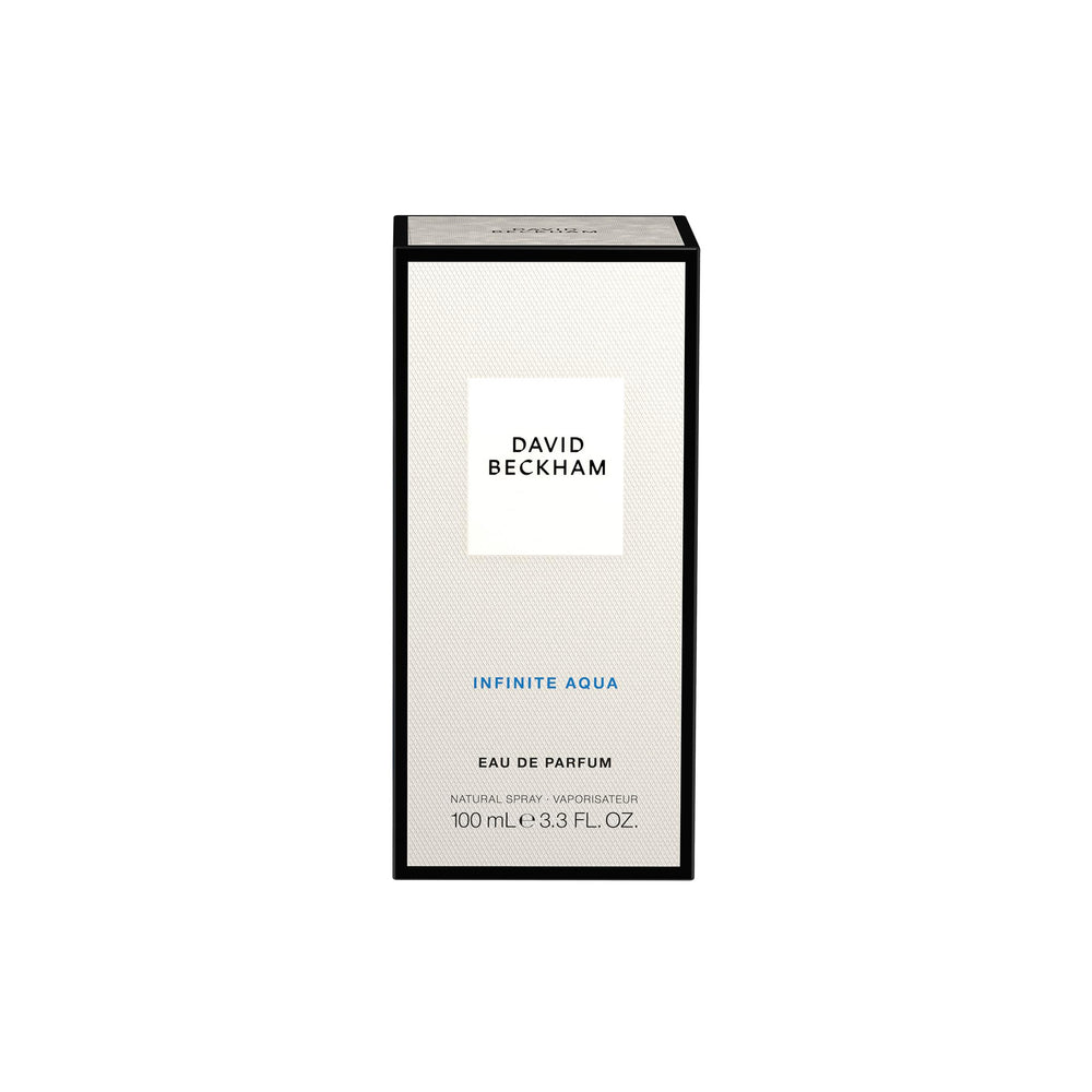 David Beckham Infinite Aqua top notes pour showing lemon and fig leaves for brightness