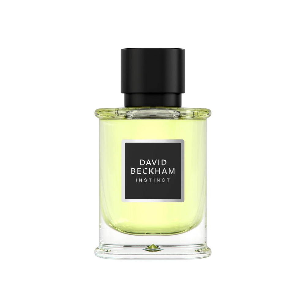 David Beckham Instinct bottle front for confident everyday wear with a masculine, modern design.