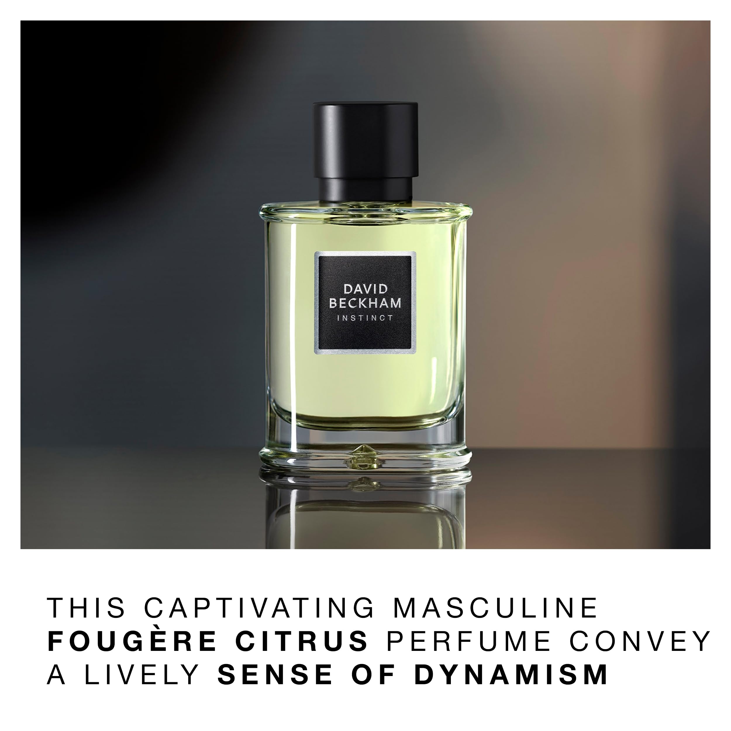 David Beckham Instinct packaging box—gift-ready presentation for discerning fragrance lovers.