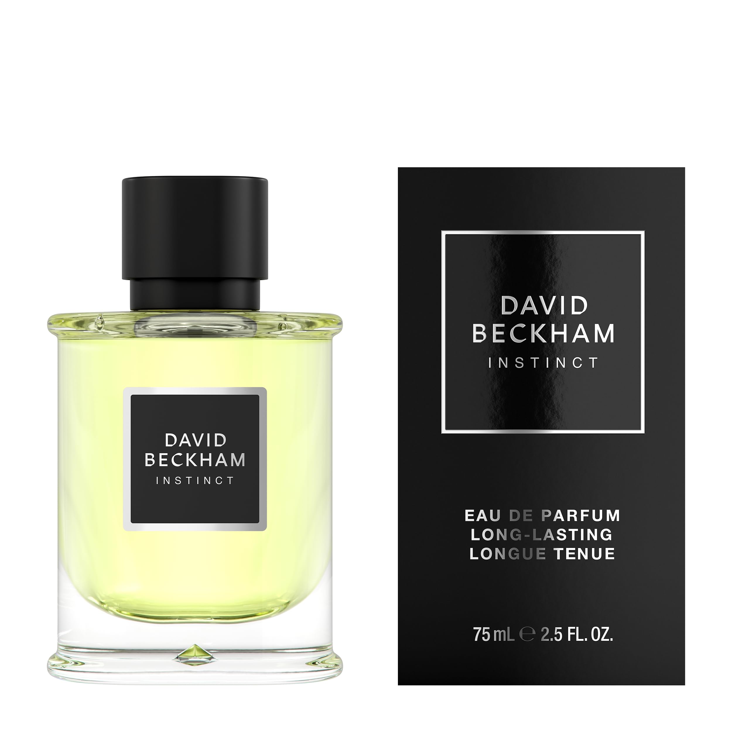 David Beckham Instinct outer packaging image signals premium fragrance and gift-ready presentation.