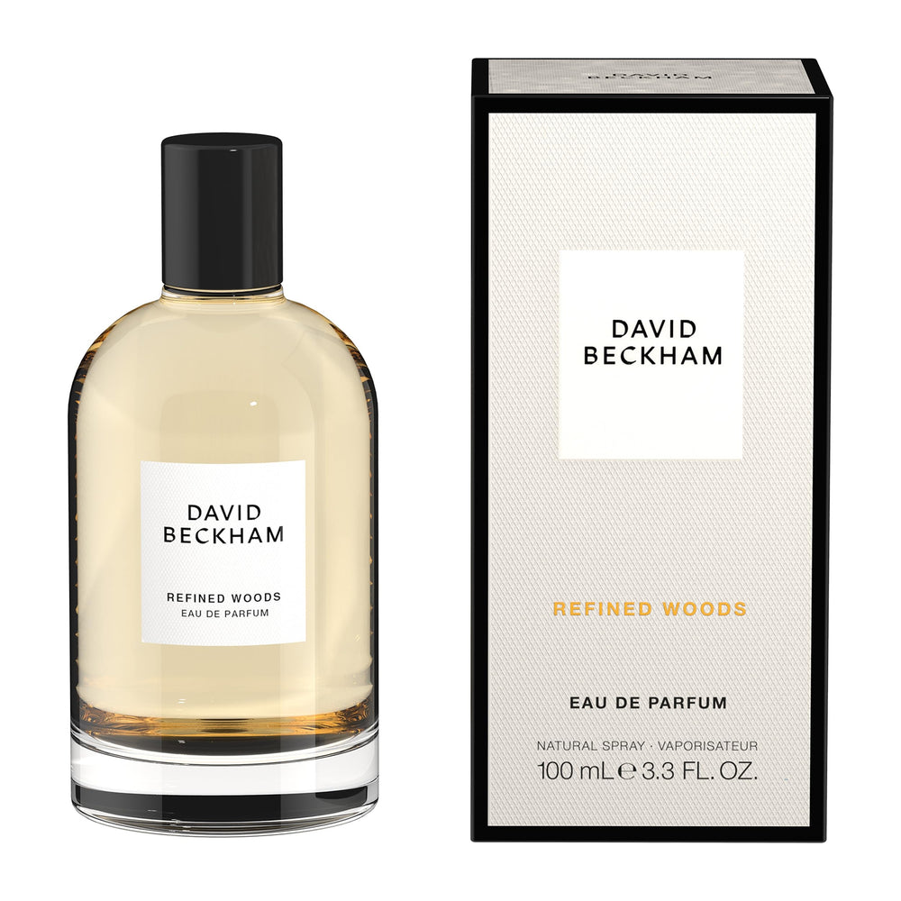 David Beckham Refined Woods travel-size packaging, convenient on-the-go scent.