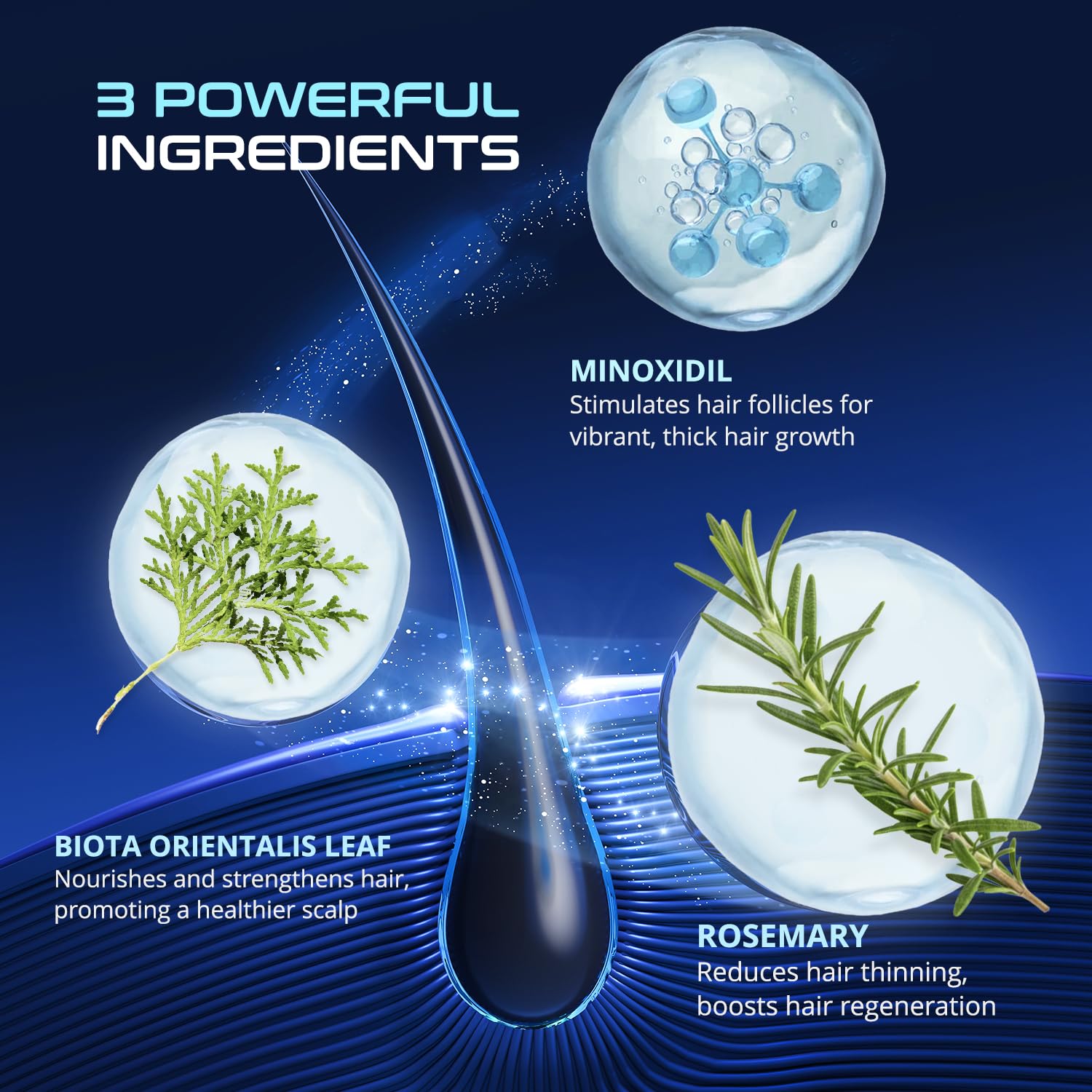 DAVV strengthens hair follicles for stronger roots with regular use.