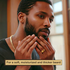 DayixCare Beard Oil bottle close-up highlights nourishing oils for softer beards.