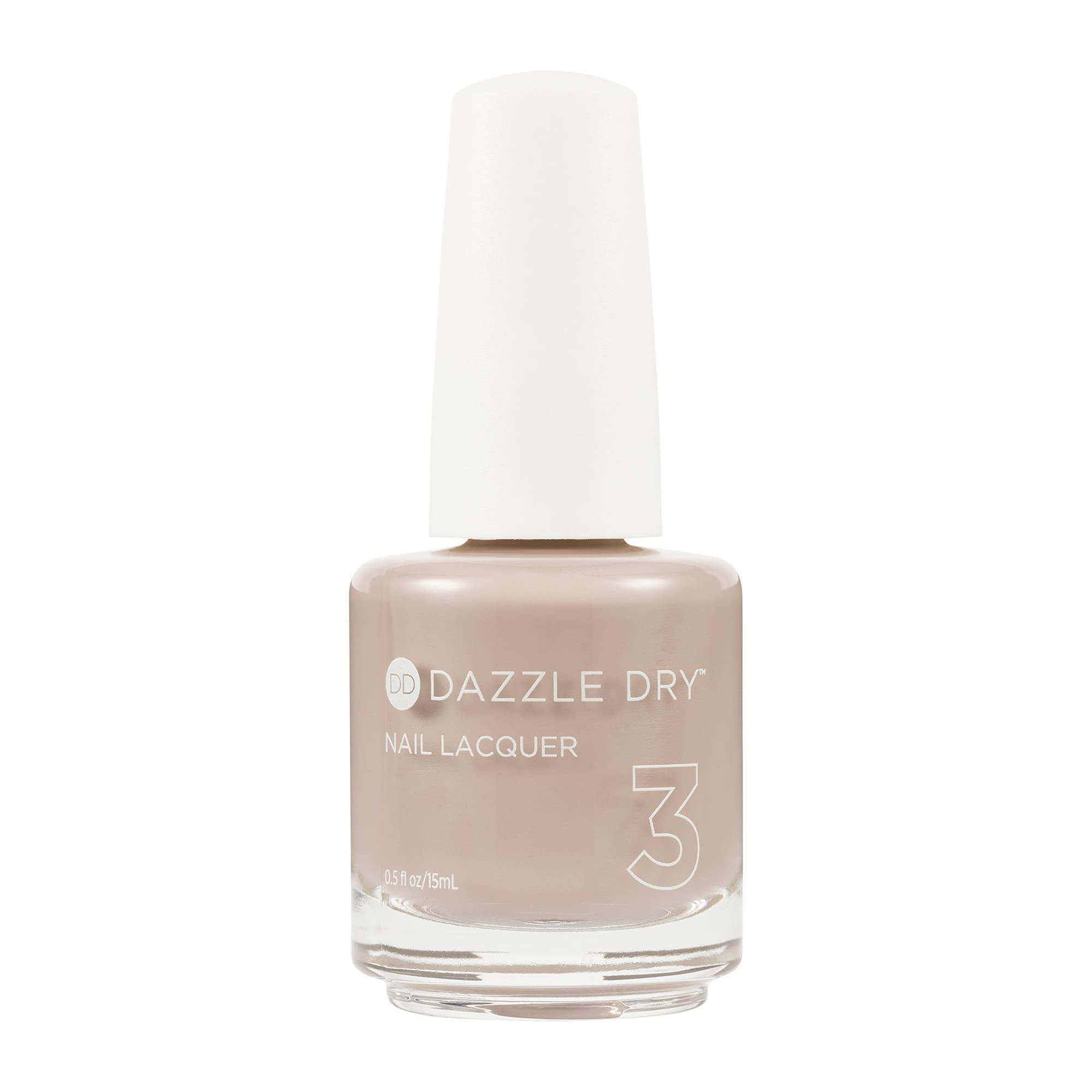 Dazzle Dry Broadway Beige bottle front for quick-dry, even coverage.