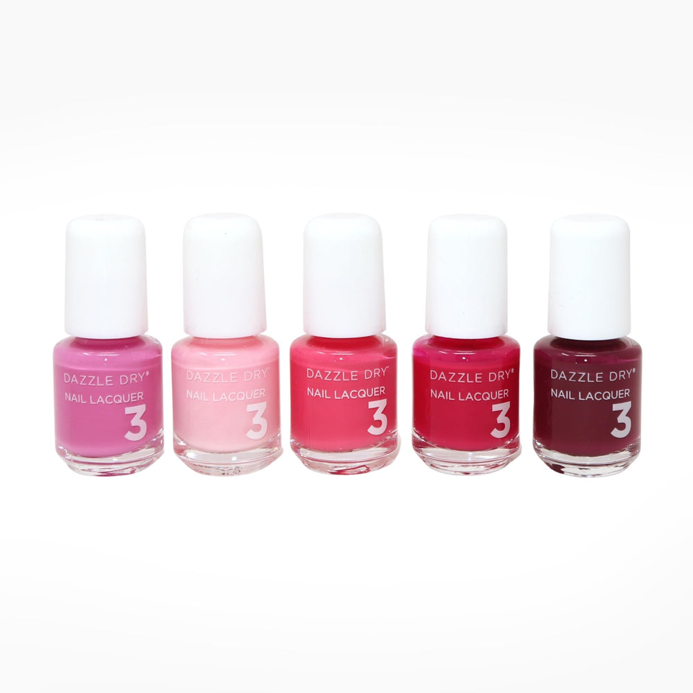 Dazzle Dry Coronado mini flight featuring five mini lacquers for quick, long-lasting at-home manicures.