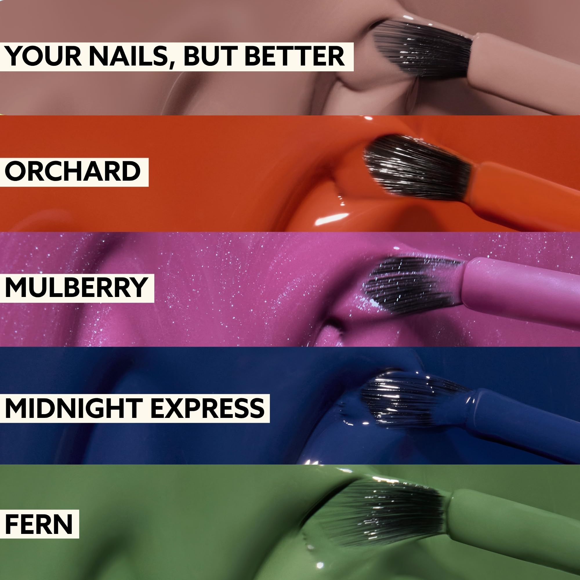 Dazzle Dry Lodge Life mulberry mini swatch with blue flash and long-lasting color.