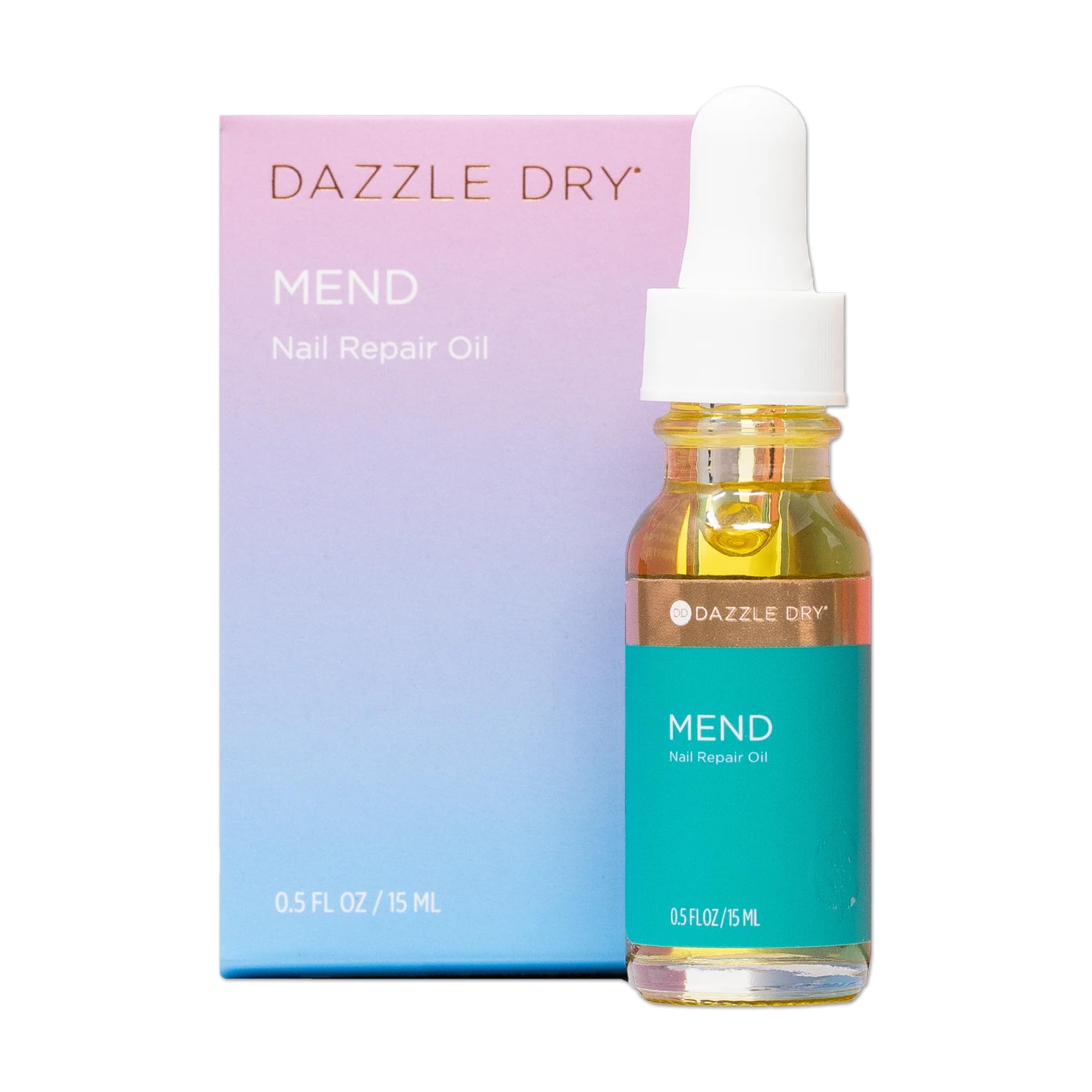 Dazzle Dry Mend Nail Repair Oil dropper targets damaged nails.