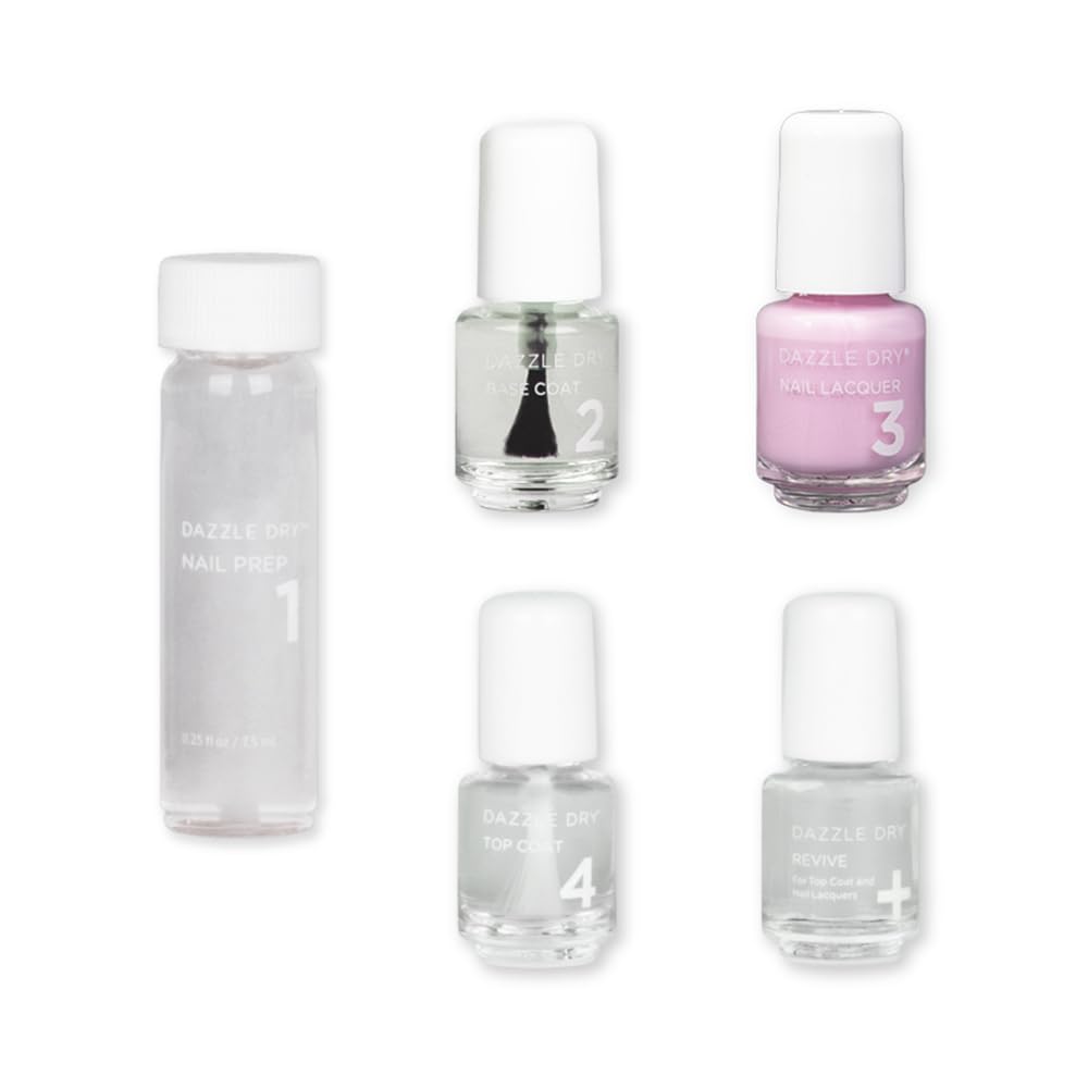 Dazzle Dry Mini Kit Soft Caress Pink nails for quick at-home salon-style manicure