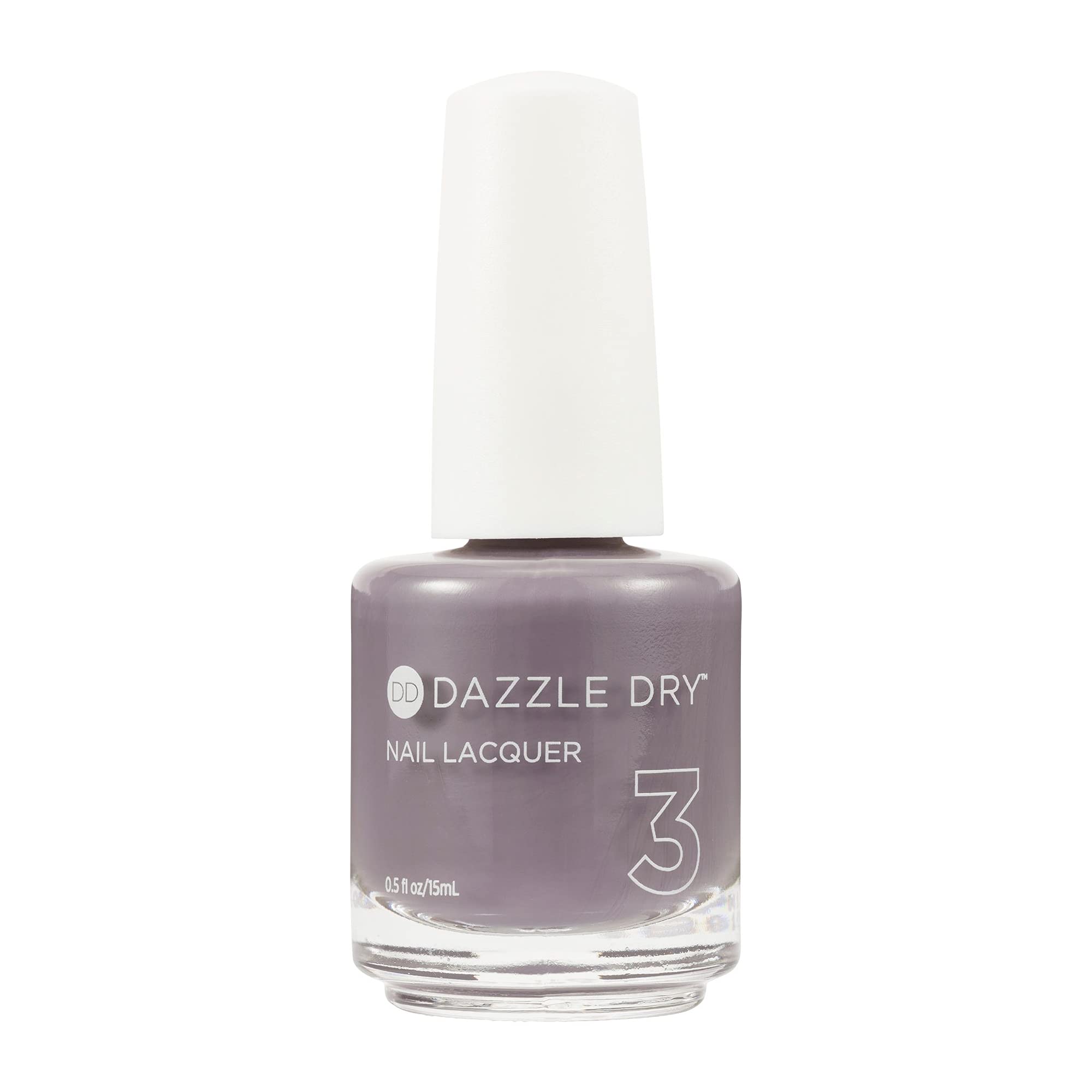 Dazzle Dry Anticipation bottle; rich slate gray with purple undertones for bold, long-lasting color.
