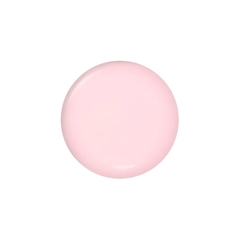 Dazzle Dry Nail Lacquer Step 3 Strawberry Macaron swatches reveal delicate semi-sheer pink with lavender undertones.