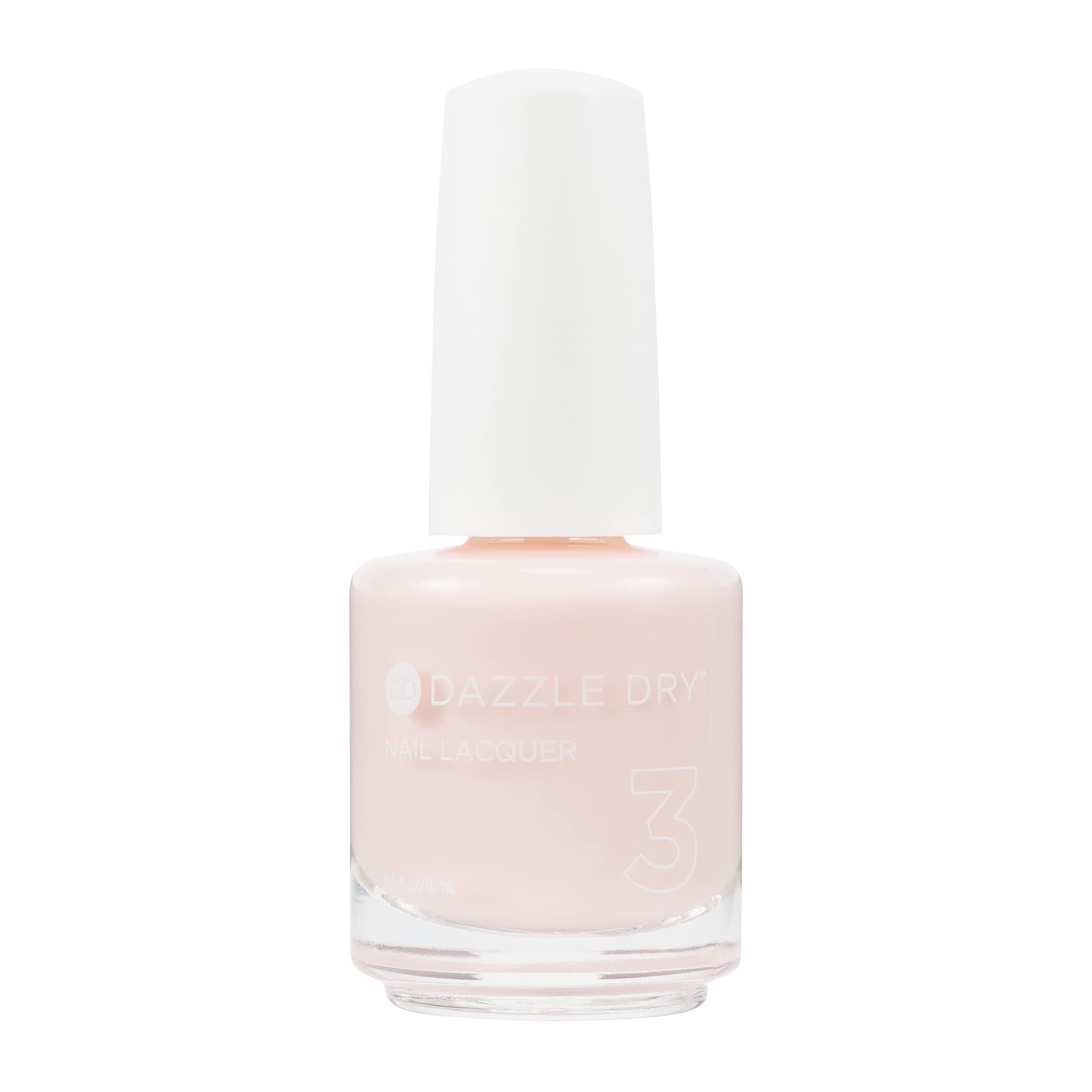Dazzle Dry Truth bottle closeup in pale pink for quick salon-ready nails.