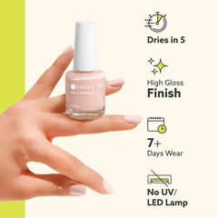 Dazzle Dry Nail Prep surface—ready nails for base coat longevity.