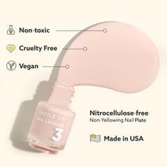 Dazzle Dry Soft Caress Lacquer in cool peony pink with full-coverage cream finish