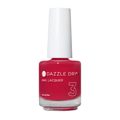 Dazzle Dry Sugar Dipped bottle front shows sheer red-pink shade for buildable color.