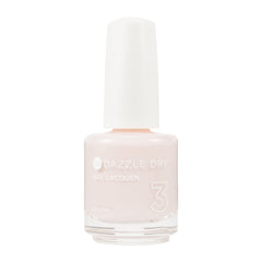 Dazzle Dry Touch of Love bottle close-up showing semi-sheer pink finish for natural nails.