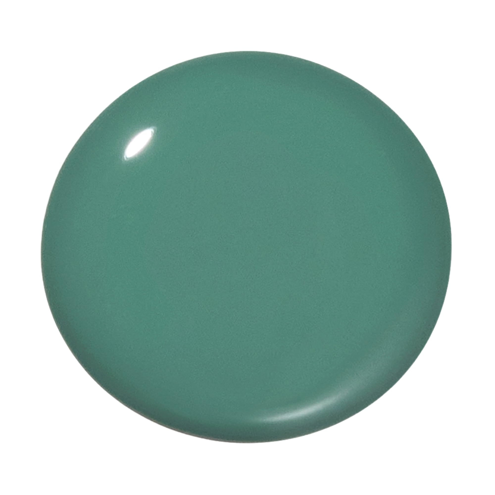 Dazzle Dry Nail Lacquer in medium oasis green showing soft, salon-ready color