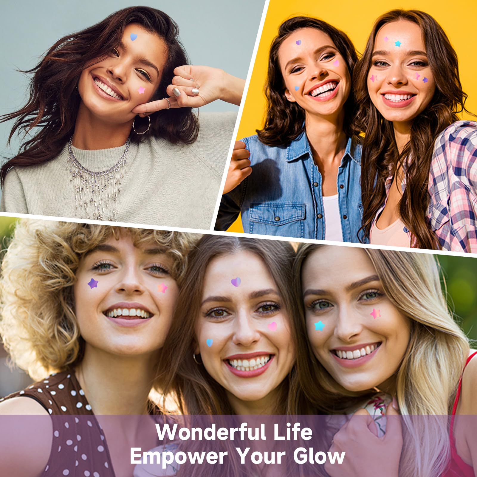 Pack compartible de 96 parches de Dazzlook para la familia o amigas.