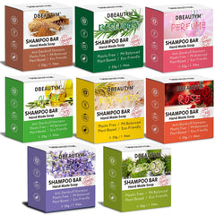 DBEAUTYM 8-pack shampoo bar variety pack provides mood-based scent options for everyday hair care.