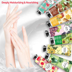DBEAUTYM gift-set hand creams arranged for gifting and all-day hydration.