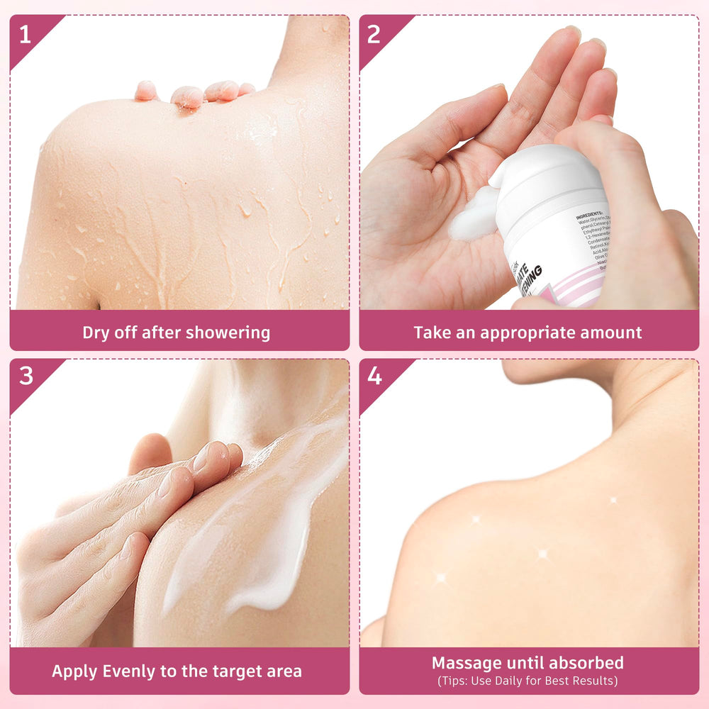 DCSCRK Skin Lightening Cream on elbows and knees for balanced skin texture.