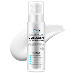 Dcsily Tighten and Lift Neck Cream bottle closeup demonstrates firming formula for smoother skin