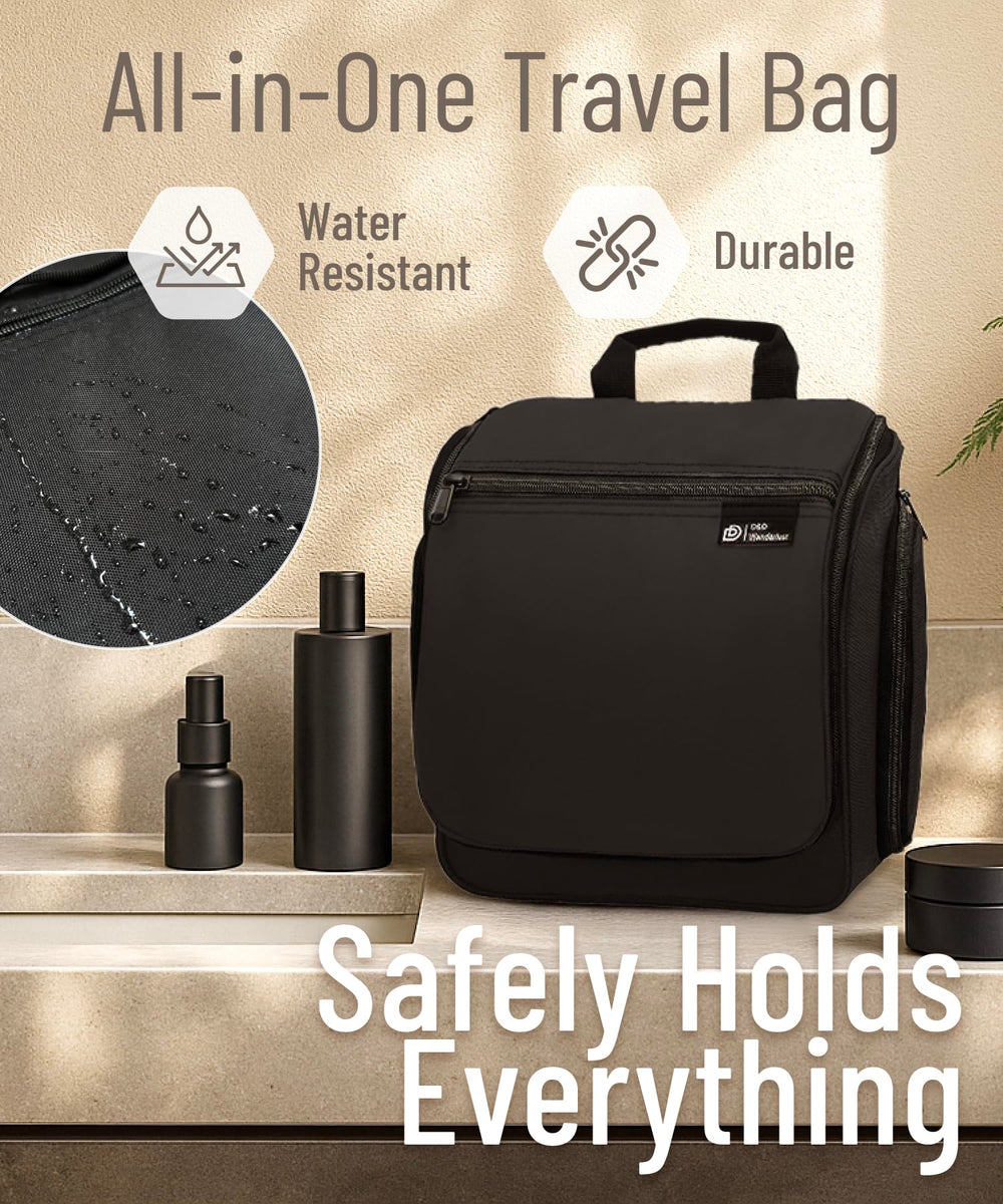 DD D&D Wanderlust features 10 compartments for organized cosmetics on trips