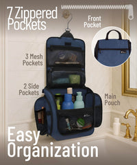 DD D&D Wanderlust bag interior pockets organize cosmetics and toiletries efficiently.