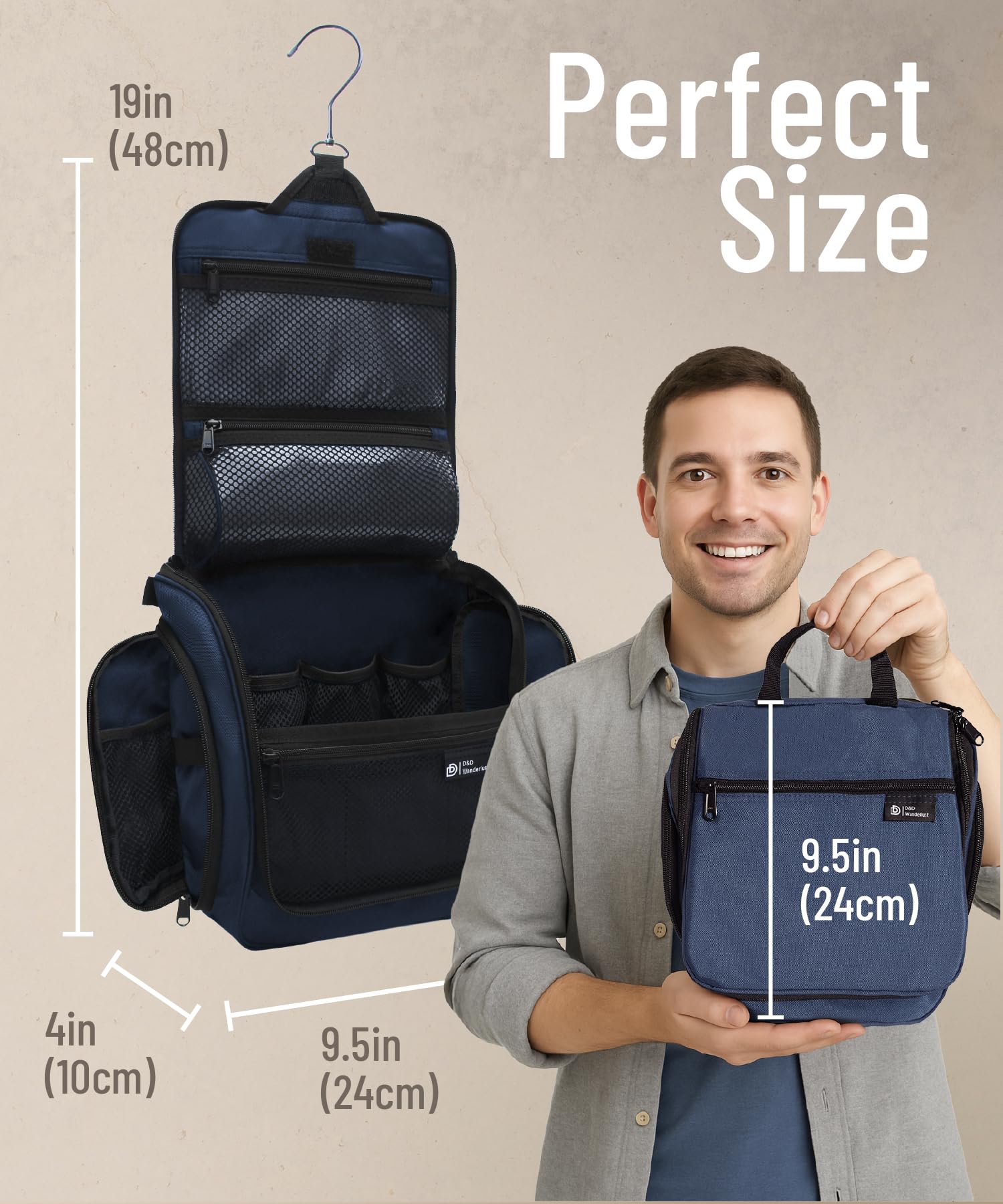 DD D&D Wanderlust bag mesh main compartment keeps items upright and easy to spot.