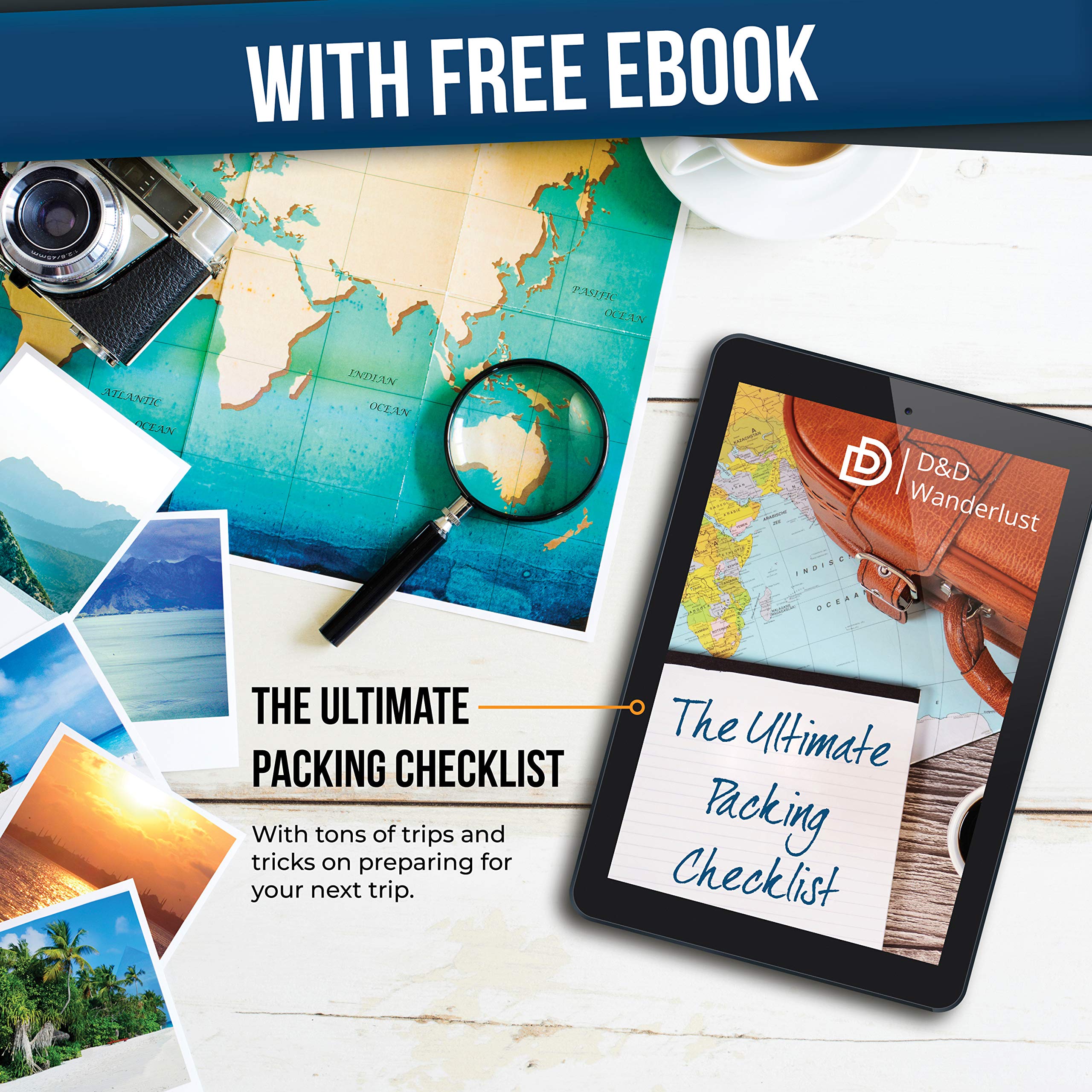 DD D&D Wanderlust bag suited for gym, hotel, backpacking, and more.