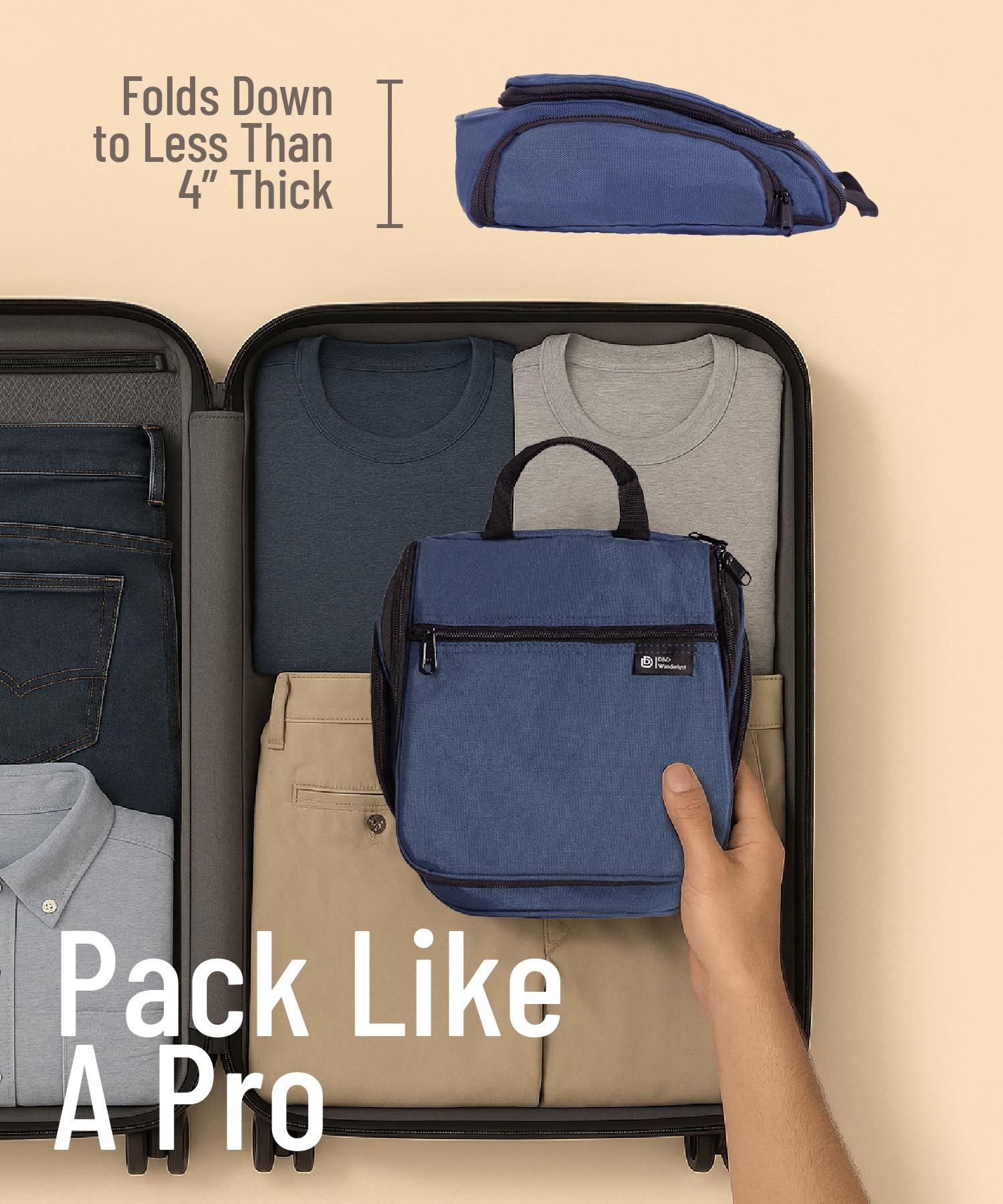 DD D&D Wanderlust bag weighs 10.6 oz for lightweight travel.