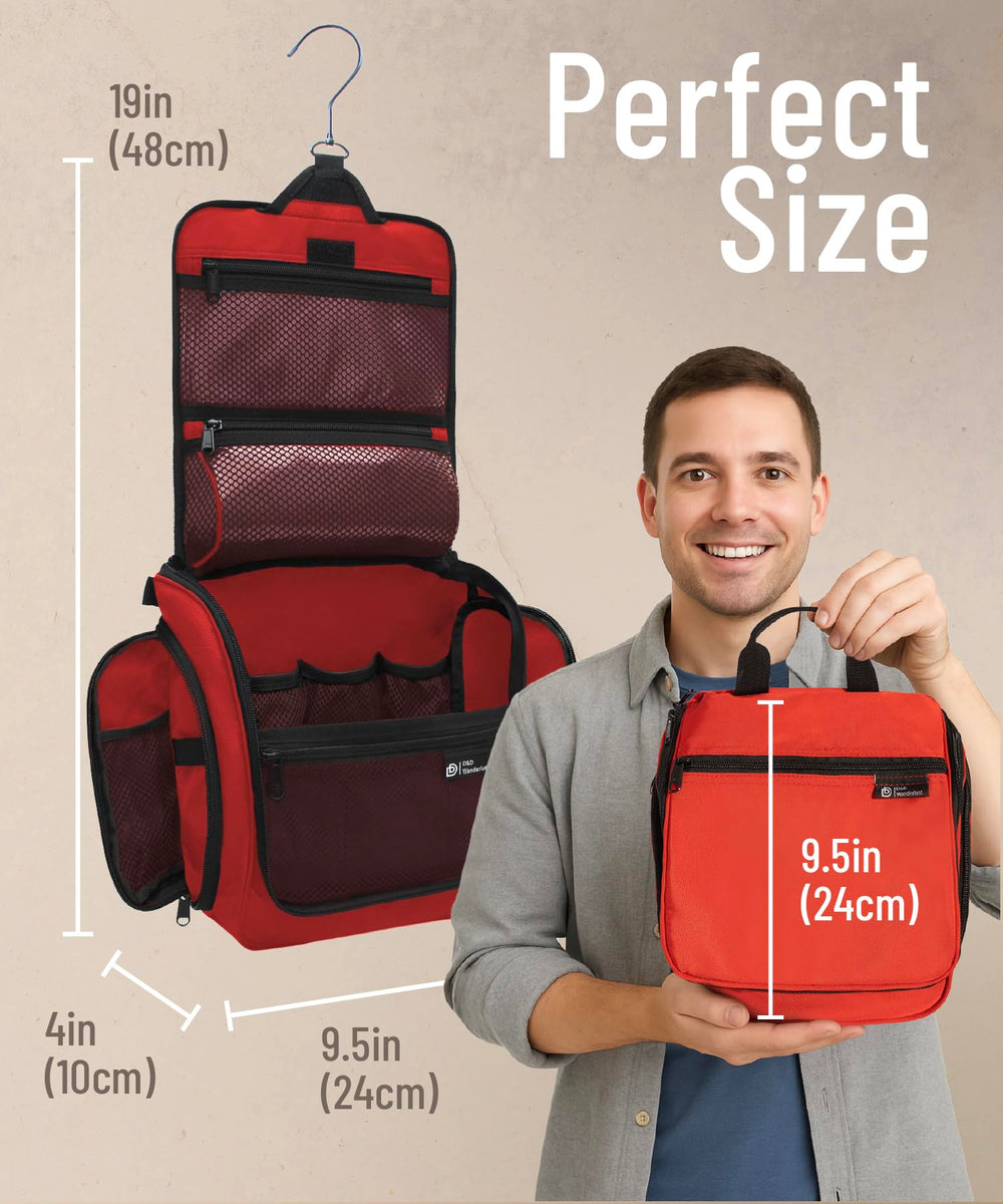 DD D&D Wanderlust bag with XL swivel hook enables easy hanging anywhere.