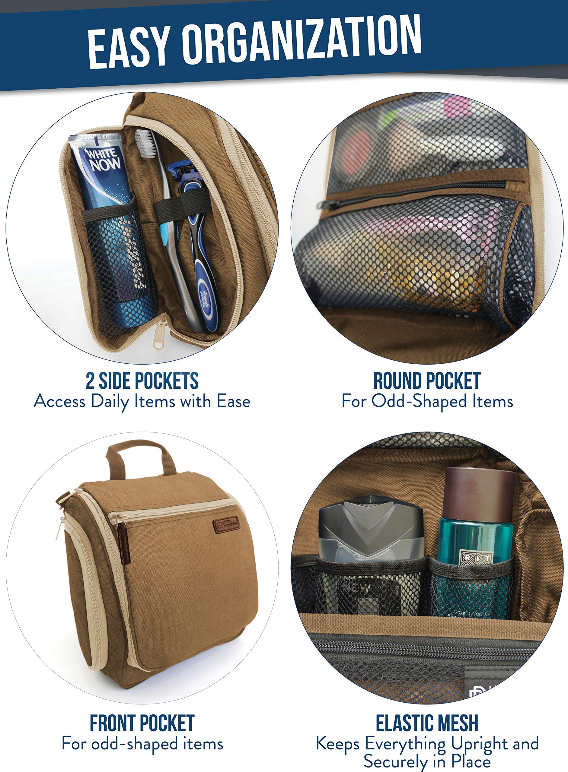 DD D&D Wanderlust XXL metal swivel hook lets you hang the bag anywhere.